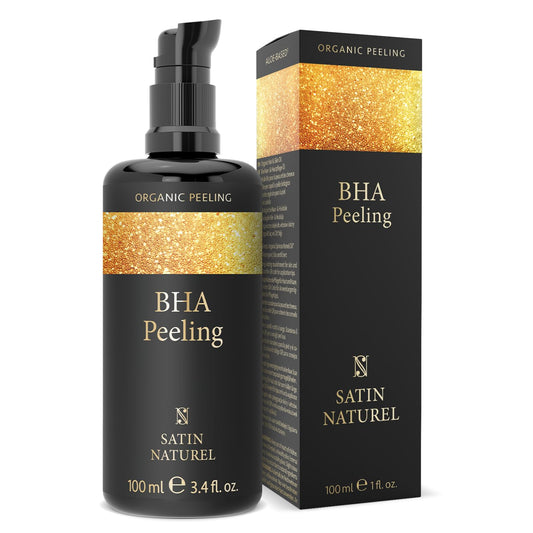 SatinNaturel Salicylic Acid BHA Exfoliant for Sensitive Skin 100ml, Anti Blemishes - Pore Minimizer Face Exfoliator - Hyperpigmentation Treatment - Organic Vegan Skin Care by Satin Naturel