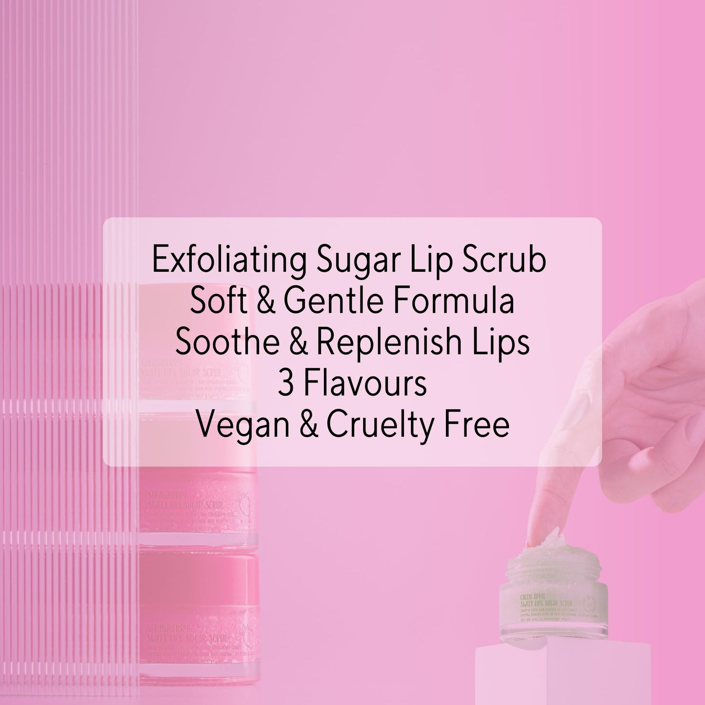 W7 Sweet Dreams Lip Scrub & Overnight Lip Mask Duo - 2Pcs Set - Strawberry Flavour - Exfoliate, Condition, Soothe & Hydrate