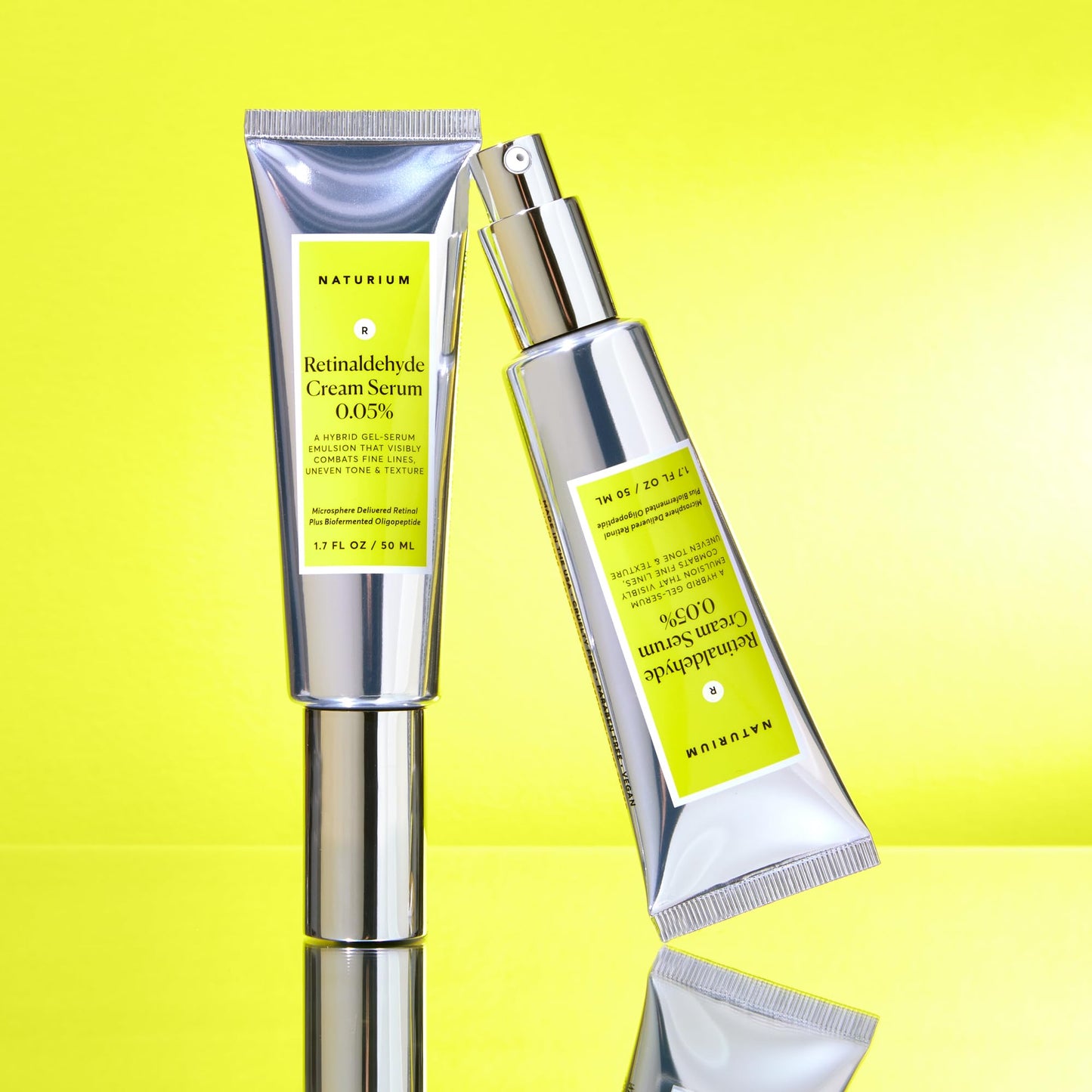 Naturium Retinaldehyde Cream Serum 0.05%, Advanced Anti-Ageing & Smoothing Face & Skin Care | 1.7 FL OZ / 50 ML