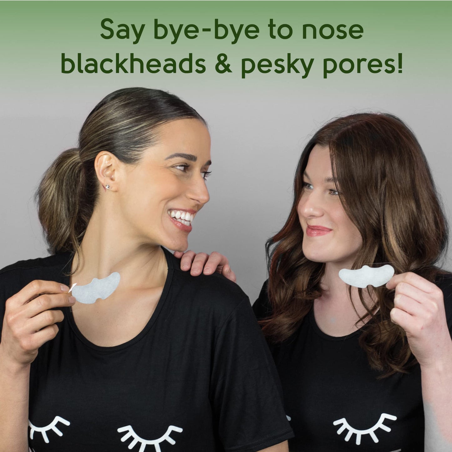 Pretty Face Facts Tea Tree Nose Pore Strips | Draws out impurities & oils, helping eliminate blackheads | 6 strips
