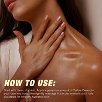 Tamiodfo Tallow Castor Oil Frankincense Oil Handmade Skin Balm, Face & Body Moisturizer for Sensitive Skin, Eczema All-Purpose Balm, 100% Grass-Fed Tallow for Skin Care