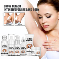 6PCS Skin Bleaching Cream Skincare Set, Skin Whitening Cream Set, Skin Lightening Cream, Snow Bleach Cream, Skin Bleach for Face/Intimate Area/Knees/Elbows/Inner Thigh/Armpit