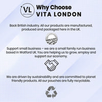 VL Vita London Vitamin C & Zinc 1200mcg | 120 High Strength Vegan Tablets (Not Capsule or Powder) | Made in UK | for Normal Immune System | Supplement for Men & Woman