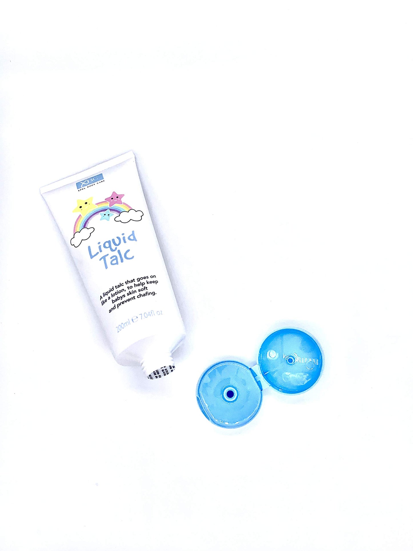 XBC Liquid Talc Bundle - 3 x 200g Tubes. A Liquid Talc That Goes On Like A Lotion. Keeps Babys Skin Soft and Prevents Chafing