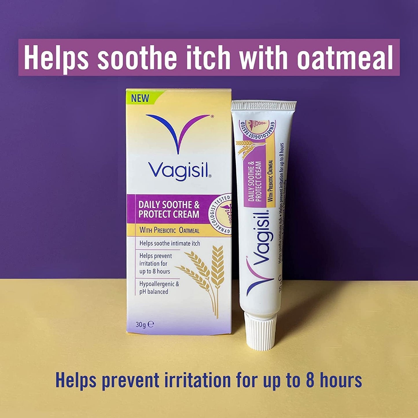Vagisil Daily Soothe & Protect Cream, Fragrance Free, 30g