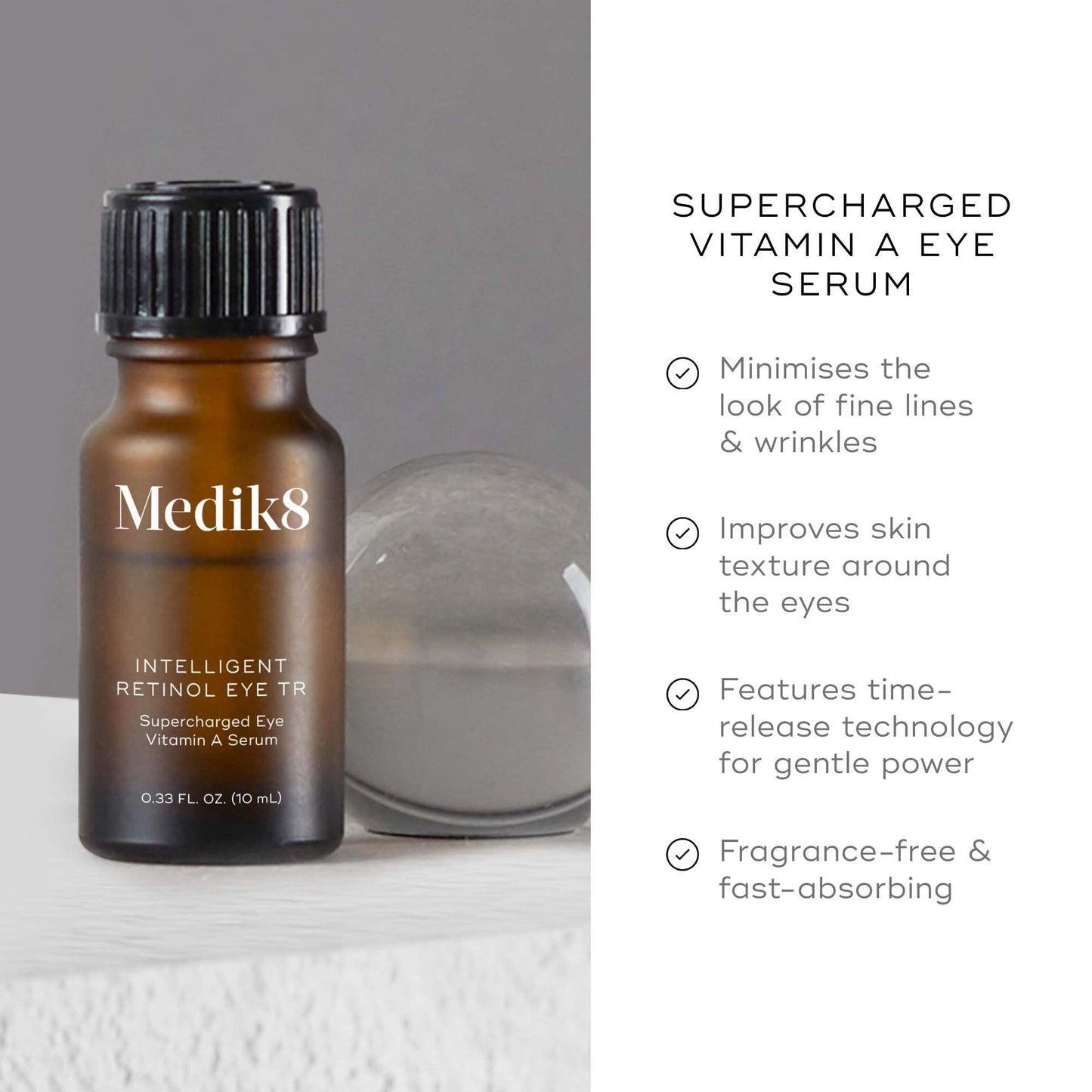 Medik8 Intelligent Retinol Eye TR, High-Performing Vitamin A Retinol Serum, Under Eye Serum - 7ml