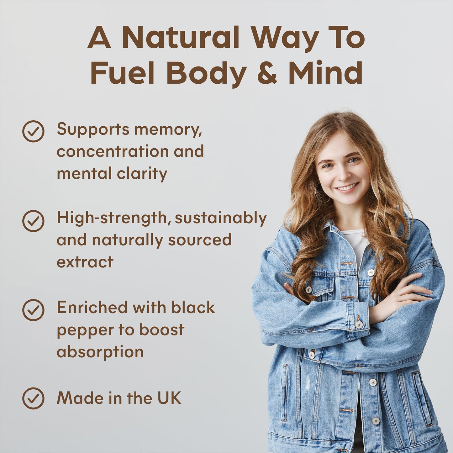 Lions Mane Mushroom Extract Supplement 1500mg - 60 High Strength Vegan Capsules with Black Pepper - Made in The UK by Purolabs