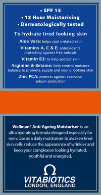 Vitabiotics Wellman Anti-Ageing Moisturiser - 50 ml