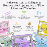 BLOOMORA Variety Under Eye Gel Patches (30 Pairs) | Eye Masks for Puffy Eyes | Under Eye Mask for Eye Care | Collagen Eye Patches | Under Eye Patches for Dark Circles & Puffiness