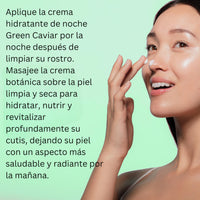 skinChemists Green Caviar Night Moisturiser Cream 50ml | Intense Hydration & Skin Repair for a Radiant Morning Glow - Night Cream for Improved Elasticity