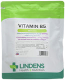 Lindens Vitamin B5 500mg Tablets - 360 Pack - 7666% Nrv Dose Contributes Towards Mental Performance, Normal Metabolism & Reduction of Tiredness - UK Manufacturer, Letterbox Friendly