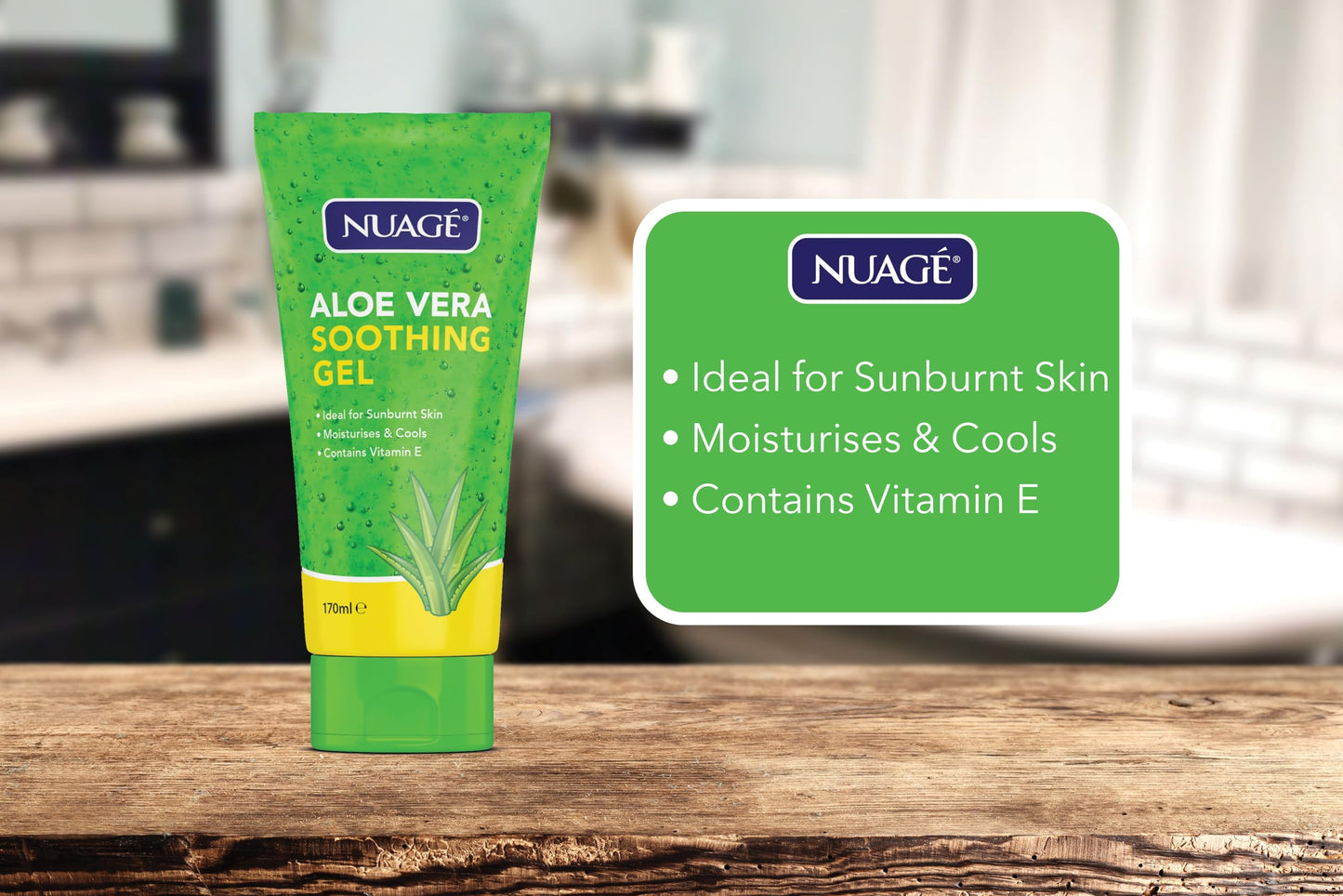 NuageAloe Vera Gel, Green, 170 Ml