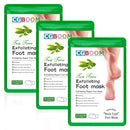 CGBOOM 3 Pack Foot Peel Mask Exfoliating Foot Mask Feet Peeling Socks Foot SPA Treatment for Baby Soft Feet Hard Dead Skin Remover Callus Repair Rough Cracked Heels (Tea Tree)