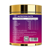 Vitaminnica Because your Health Matters Vitaminnica Vita Beauty Premium Bovine Collagen Powder (Type I & III) with Hyaluronic Acid, Glutathione, Vitamin C, Biotin & Vitamin E | for Glowing Skin & Anti-ageing | 30 Servings | Berries Flavour