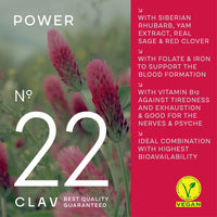 CLAV PMS Relief & Herbal Hormone Balance for Women - Agnus Castus + Ladys Mantle + Wild Yam Root + Siberian Rhubarb - Women Vitamins - 120 Capsules = 60 Days Supply - Premenstrual Supplement - Vegan
