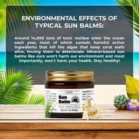 Non Nano Zinc Oxide Sun Balm | Tallow Sunscreen | Non-Toxic Natural Mineral Sunscreen | Grass Fed Beef Tallow Moisturiser & Zinc Sunblock | Non-Greasy Reef Safe Formula for Face & Body | Women & Men