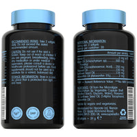 Vegan Omega 3 Capsules - High Strength DHA from Algae Oil 500mg - Algae Omega 3 Vegan with Flaxseed Oil, Astaxanthin, Vitamin E - 60 Easy to Swallow Softgel Tablets - Sustainable Vegetarian Supplement