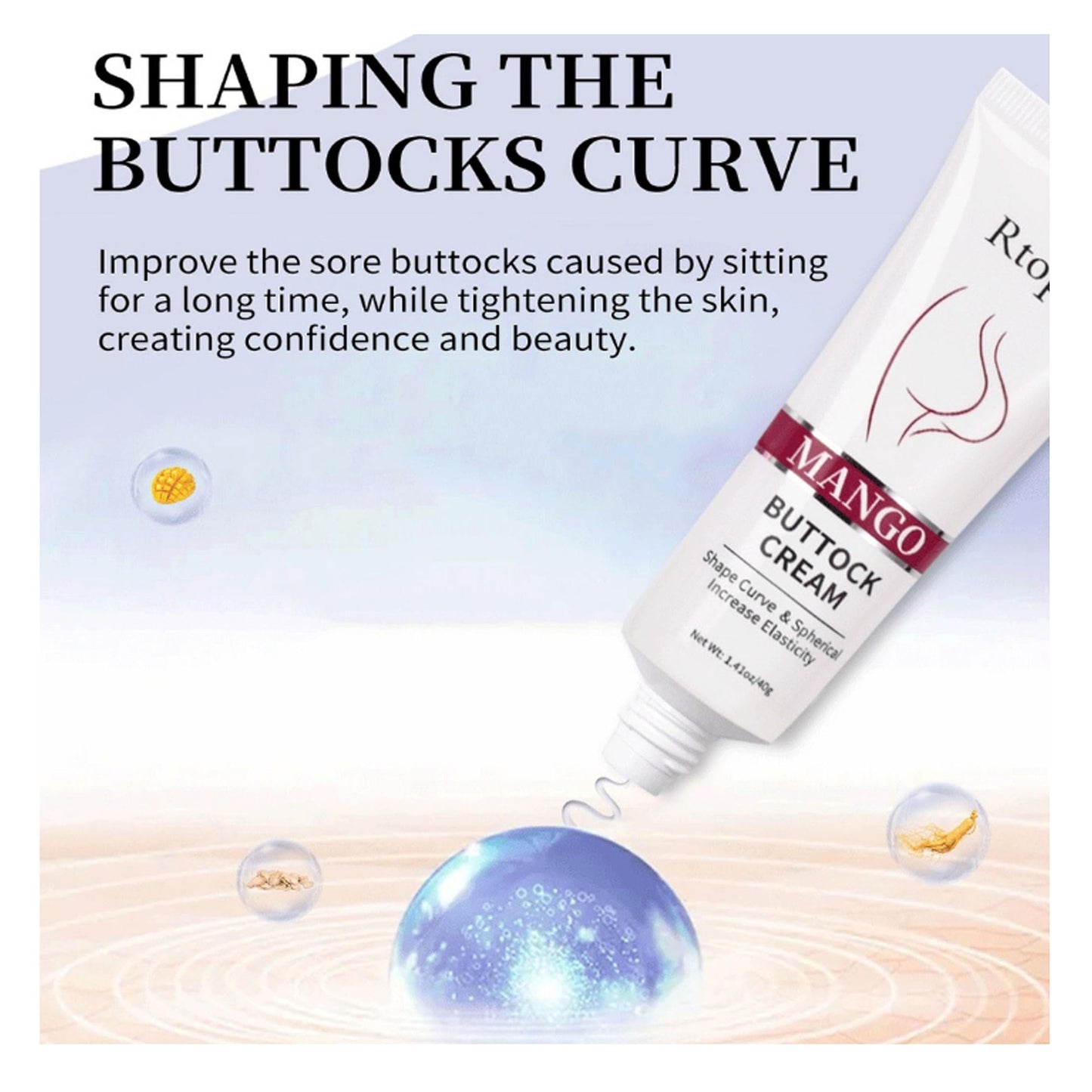 1PC Sexy Hip Buttock Enlargement Cream Lift Up Buttock Enhancement Massage Cream Hip Lift Up Butt Firm Skin Enlargement