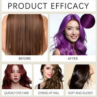 Ruojiar Instant Colour Shampoo,Hair Color Shampoo,Hair Dye Shamp/oo 3 in 1,Gentle Formula for Gray Ha/ir Coverage,Easy to Use,Plant-Based Instant Dye,Long-Lasting,Herbal Ingredients,Quick and Easy,Purple