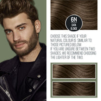 NATURTINT Naturtint Men Permanent Hair Colour Gel 6N Dark Blonde for Hair Beard and Moustache. Ammonia Free, up to 100% Grey Coverage, Natural Looking Long Lasting Results