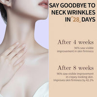 ANGEL SILK Collagen AH-8 Firming Neck Cream, Retinol Tightening & Lifting Neck Cream Contain Hexapeptide with Double Roller Massage, Reduce Wrinkles Fine Lines, Firm And Lift Sagging Skin 1pc