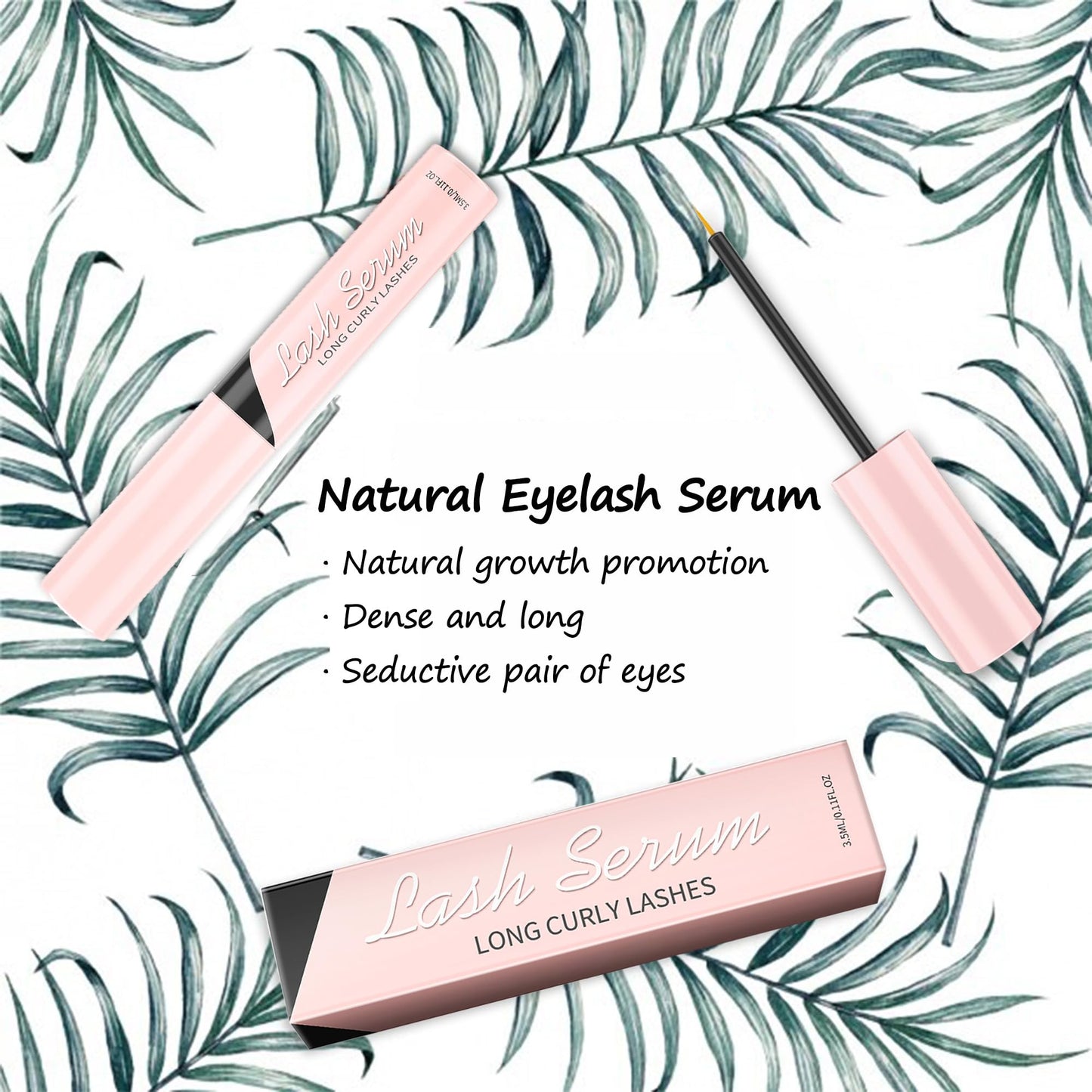 CGBOOM Eyelash Growth Serum Lash Serum Lash Enhancing Serum Boosting Lash Conditioner for Natural Fuller Thicker Longer Looking Eyelashes Healthier Vegan Cruelty-Free (2P PINK)