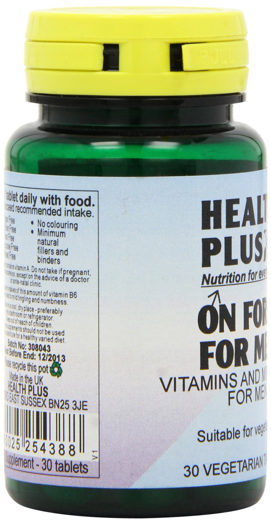 Health Plus On Form For Men One-a-day Multivitamin Supplement - 30 Tablets