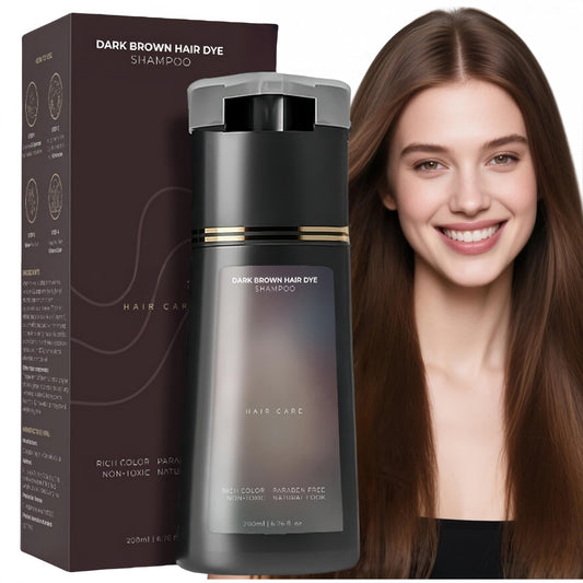 Generic Polar Ha/ir Dye Shampoo,Hair D/ye Shampoo,Instant Hai/r Dy/es Shampo/o,H/air Color Shamp/oo 3 In 1,Natural Plant Ha/ir D/ye Sha/mpoo,Colour Sh/ampoos Cover Grey Hairs#Dark Brown