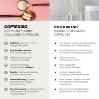 CORREXIKO Marine Collagen Capsules & Ultra Omega 3 Supplement Bundle - 2000mg Hydrolysed Collagen Peptides with Vitamins - High Strength Omega 3 Capsules - for Hair, Skin & Nails - 30 Day Supply