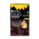 Garnier Olia Permanent Hair Dye, Visibly Improved Hair Quality, 3X More Shine, No Ammonia and 60 percentage Oil Powered Formula, 5.12 Iridescent Brown, 1 Count (Pack of 1)