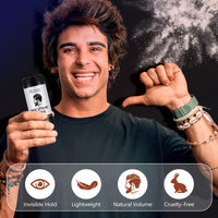 Uruses Hair Styling Powder 10g, 2 Pcs Matte Texture Powder, Long-lasting Fluffy, Refreshing and Non-greasy, Men's Hair Texture and Volume Powder