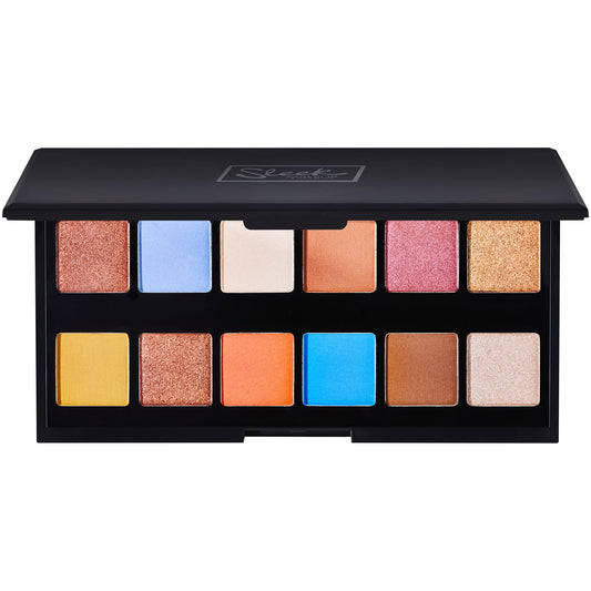 SLEEK Sleek MakeUP i-Divine Eyeshadow Palette, 12 Shades in a Mix of Matte, Shimmer, Foil and Due-Chrome, Blendable and Highly Pigmented, Trippin'