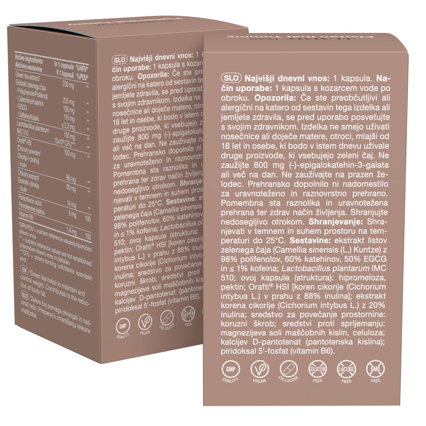 Probiotics with 15 Billion CFU per Capsule, Green Tea, Inulin, Chicory, Vitamin B6 and B5, Digestive Enzyme Supplement - 60 Days Supply - Flatten That Tummy by TummyTox