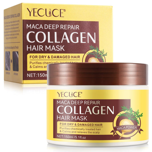 Frovetani Collagen Hair Mask Deep Repair Conditioning, Hair Treatment Mask Calms and Relaxes the Scalp, Hair Mask with Argan Oil for Dry Damaged Hair All Hair Types, Nourish and Moisturize Hair & Scalp