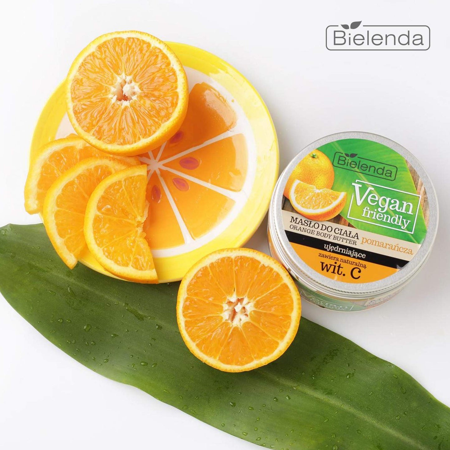 Bielenda Vegan Friendly - Actively Take Care Of The Skin, Tone, Moisturize And Soften It, Restoring The Extraordinary Smoothness And Elasticity - Vegan Friendly Orange Body Butter - 250 ml