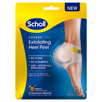 Scholl ExpertCare Exfoliating Heel Peel Foot Mask for Visibly Softer and Smoother Heels, Clinically Proven - 1 Pair