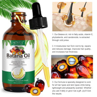 GMOLARSUSCO Batana Oil for Hair Growth with Scalp Massager, 100% Pure & Natural Raw Batana Oil from Honduras, Repairs Demaged Hair, Reduce Hair Loss for Healthier Thicker Fuller Hair 60ML