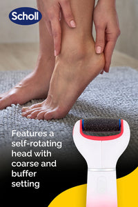 Scholl Velvet Smooth Electronic Foot File, Pink