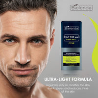 Bielenda Only For Men - Ultra-Light Formula Regulates Sebum, Matifies The Skin Shrinks Pores And Reduces Shine Of The Skin - Only For Men Gel Super Mat - 50 ml