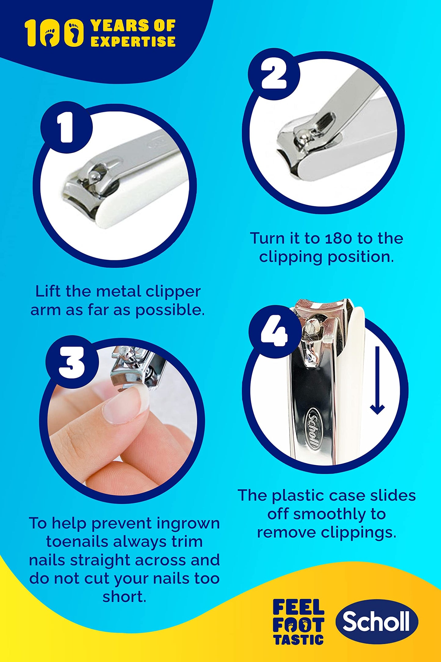 Scholl Toenail Clippers (Packaging may vary)