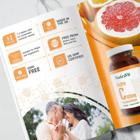 NUTRA C - Vitamin C 1000mg - 30 Tablets - Sustained Release Vegan Tablets - Gluten Free | Orange Flavoured - with Rosehip, Hesperidin & Acerola - Manufactured in a UK MHRA GMP Facility - NUTRAVIT