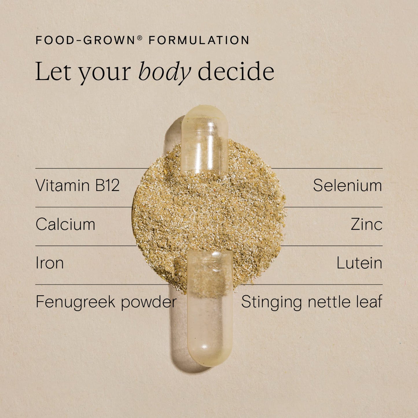 WILD NUTRITION Food-Grown® Breastfeeding Vitamins | Post Natal Vitamins for Energy & Immune Support | Vitamin B6, Zinc, Iron, and Selenium | Fenugreek & Stinging Nettle | 90 Capsules