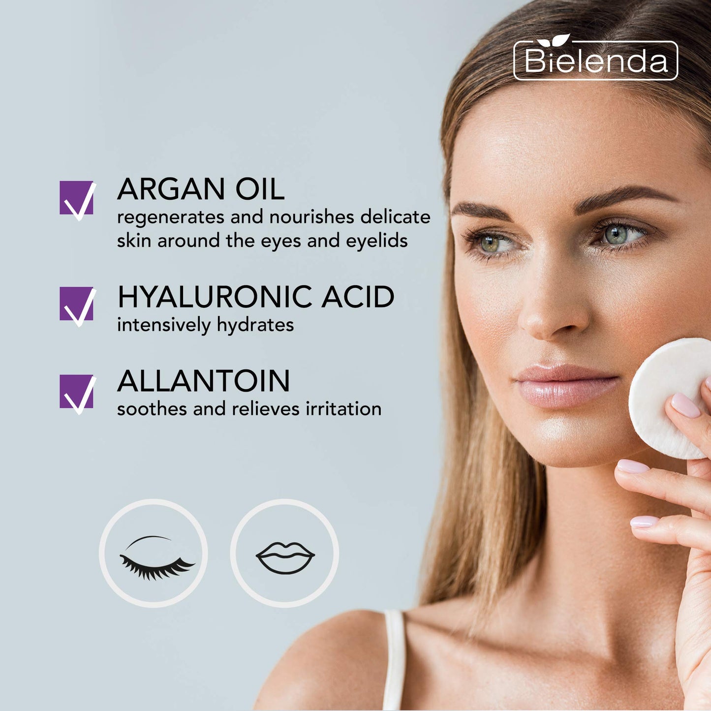 Bielenda Clean Skin Expert - Nourishing, 2-Phase Eye And Lip Make-Up Remover - Clean Skin Expert Nourishing 2-Phase Eye And Lip Make-Up Remover With Argan Oil - 150 ml