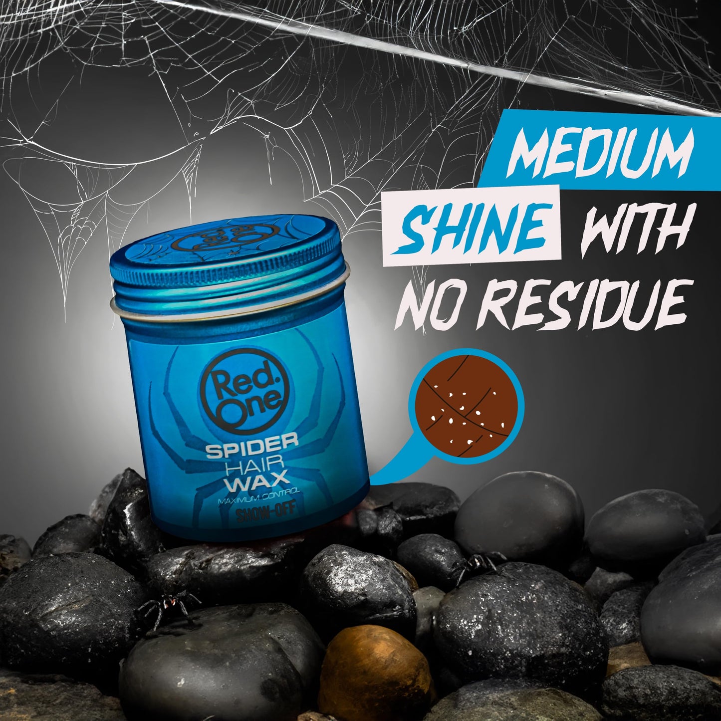 Redone Hair Styling Spider Wax Show-Off 100ml | Maximum Control | Women & Men Hair Wax | Medium Shine | Women and Men Hair Wax | Ultra Holding Effect