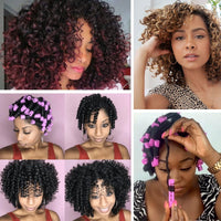 Perm Rods for Short Hair, 40 pcs Medium Size Hair Rollers for Long Short Hair Styling Tool Hair Curlers