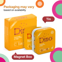 OQO Diso Collagen Supplements for Women & Men with Biotin (1000mcg), Box of 30 Oral Dissolvable Strips for Fast Absorption Skin Care, Joint Support, Sugar-Free, (Mixed Berry Flavour)