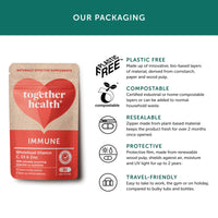 Immune Support Supplement – Together Health – Whole Food Nutrients – Vitamin C, Zinc, Selenium & Live Bacteria – Vegan Friendly – Made in The UK – Pack of 2-60 Vegecaps