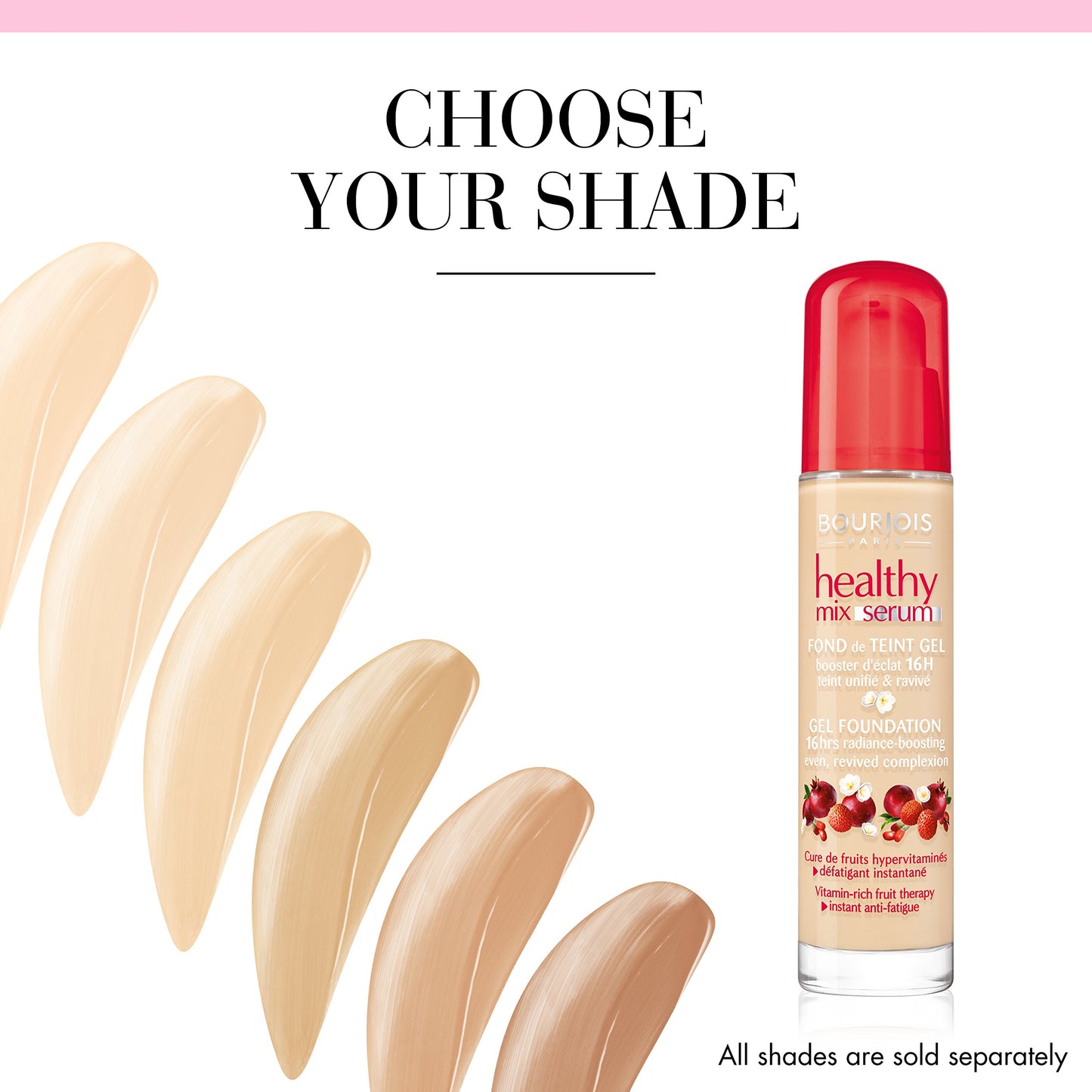 Bourjois Healty Mix Serum Light Coverage Liquid Foundation 52 Vanilla, 3ml