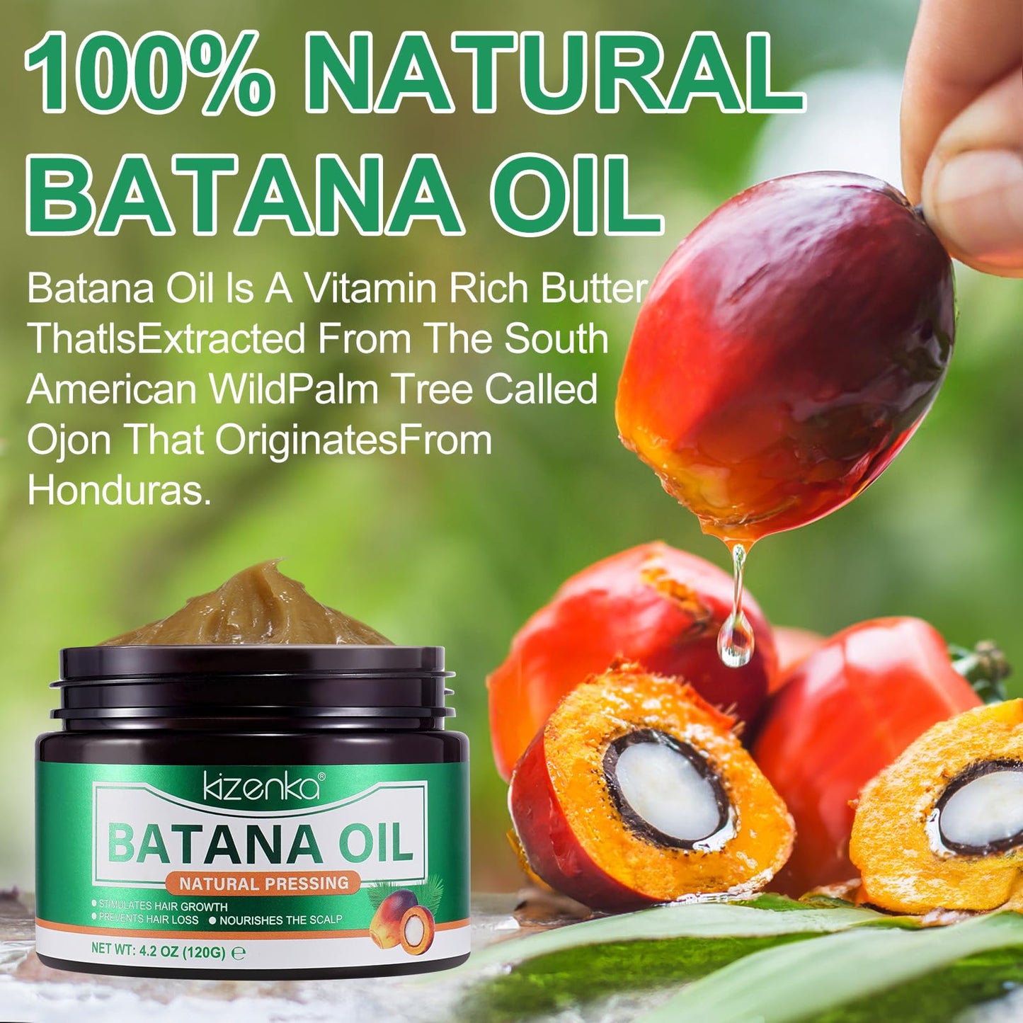 Generic Batana Oil For Hair Growth, Organic For Healthy Hair, Hair Growth Oil, Scalp Care, 100% Natural, Promotes Healthy Hair Growth, Suitable For Both Men And Women (Solid Oil 120g)