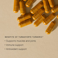 Wild Nutrition Food-Grown Turmaforte Turmeric Capsules | Full Spectrum Turmeric | Ethically Sourced | Anti Inflammatory, Antioxidant, and Immune Support | 60 Capsules